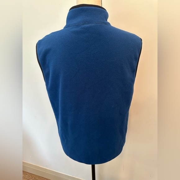 The North Face Men’s Medium Polartec Fleece Vest Blue Black SZ M  Zip Front - Picture 3 of 5